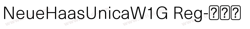 NeueHaasUnicaW1G Reg字体转换